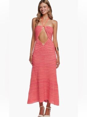 NEW Capittana Zully Sunset Crochet Cover-up Dress in Gradient